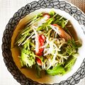kebeibiko's cooksnap of when they made 海藻麺で✧水菜とカニカマのごま酢和え.