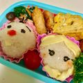 クックKOZVZU☆'s cooksnap of when they made アナ雪　エルサとオラフ　キャラ弁　デコ弁.