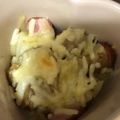 maipu1030's cooksnap of when they made 新じゃがウィンナーコーンのマヨチーズ焼き.