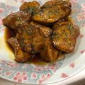 pukutank's cooksnap of when they made フォアグラ？白レバーのバルサミコ酢ソテー.