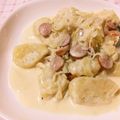 アイマユ's cooksnap of when they made じゃが芋ニョッキ 〜チーズクリームソース.