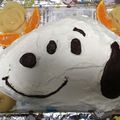 やまさくもも's cooksnap of when they made スヌーピーのケーキ.