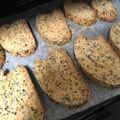 ノビル's cooksnap of when they made ノンオイル☆味噌＆ゴマ☆ビスコッティ.