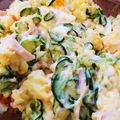 naki1227's cooksnap of when they made ポリポリ食感・沢庵のポテサラ お酒にも◎.