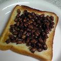 亜久里's cooksnap of when they made 焼き納豆トースト。.