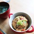 SacMic's cooksnap of when they made めんつゆでレタスの炒飯.