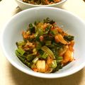 時花菜's cooksnap of when they made セロリ葉キムチ和え.