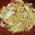 クック0UQ98I☆'s cooksnap of when they made 春きゃべつ＆ウインナー＆しめじのパスタ.