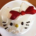 あんぱん22's cooksnap of when they made 超簡単！ キティちゃん ケーキ 誕生日.
