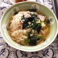 えそそそ's cooksnap of when they made ほうれん草＆ベーコン入り餡かけにゅうめん.