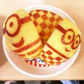 みるく1108's cooksnap of when they made ミニオン りんご 飾り切り お弁当.