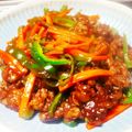 extra＊'s cooksnap of when they made あるもの青椒肉絲.