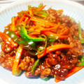 extra＊'s cooksnap of when they made あるもの青椒肉絲.