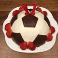 Lima_lima's cooksnap of when they made サッカーボールケーキ.
