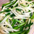 ネギがお好き's cooksnap of when they made もやしとニラのササっとナムル.