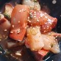ぺしぇ。's cooksnap of when they made マグロとアボカドの甘辛ユッケ.
