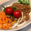 ふたごママちゃん's cooksnap of when they made つけてみそで簡単！肉味噌サラダうどん☆.