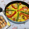 ３匹の大ぶたママ's cooksnap of when they made フライパンで簡単☆缶つまパエリア.