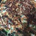 週末は主夫になります's cooksnap of when they made 簡単ニラ焼き★(和風チヂミ).