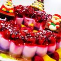 Booruru's cooksnap of when they made クリスマス☆抹茶ミルクとフルーツのゼリー.