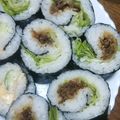 ameうめ's cooksnap of when they made 寿司ネタなしの！太巻き・細巻き.