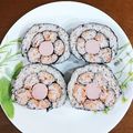 のどぐろLOVE's cooksnap of when they made 飾り寿司♪お花の巻き寿司✿.