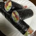 ちゃぎー's cooksnap of when they made 簡単♪節分やお祝いに時短特大恵方巻き寿司.