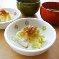 runa10's cooksnap of when they made 白菜となめ茸に大根おろし。.