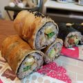 カバゴン's cooksnap of when they made 肉巻きおにぎり☆恵方巻き.