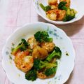 ﾁｲﾁｬﾝﾏﾏ's cooksnap of when they made ★海老とブロッコリーのオイマヨ炒め★.