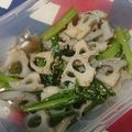まな姫's cooksnap of when they made 蓮根と小松菜の炒め物.