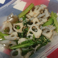 まな姫's cooksnap of when they made 蓮根と小松菜の炒め物.