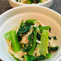 かなぽん☆☆'s cooksnap of when they made ごま油香る！小松菜とえのきのおひたし.
