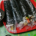 えりちゃお's cooksnap of when they made ❄︎簡単❤️恵方巻太巻き寿司の巻き方❄︎.