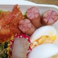 和☆2049's cooksnap of when they made キャラ弁☆簡単飾り切りウインナーの花.