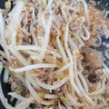 さっちゃん３２'s cooksnap of when they made もやしと春雨の挽肉オイスター炒め.