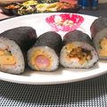 あゆまんま♪'s cooksnap of when they made ✿簡単巻き寿司✿ウィンナーのマキマキ.