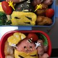 クック3O3T49☆'s cooksnap of when they made 節分☆赤鬼☆黒鬼☆おにぎり弁当♩キャラ弁.