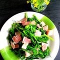 ちゃんきよ's cooksnap of when they made 菜の花とベーコンのバター醤油炒め♪.