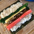 栗丸うさぎ's cooksnap of when they made 恵方巻に♪干ぴょうと椎茸入り巻き寿司.