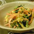 べるり's cooksnap of when they made 水菜コーンのしゃきしゃき炒め.