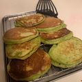 なっぱ♫'s cooksnap of when they made 離乳食後期☆バナナ青汁豆乳パンケーキ☆.