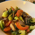 ecobeer's cooksnap of when they made 牛肉と夏野菜の炒め物.