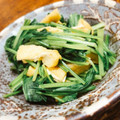 ちゃちゃまる26's cooksnap of when they made 京壬生菜とお揚げの炊いたん.
