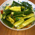 はむじぶ。's cooksnap of when they made 家でお通しMenu胡瓜の簡単漬.