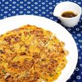 ｍａｒｉ♪'s cooksnap of when they made キムチと豚肉のチヂミ.