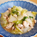 ねてるうさぎ's cooksnap of when they made 簡単！白菜と鶏ミンチの蒸し煮☆.