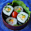食いしん坊えり's cooksnap of when they made 覚書✍巻き寿司の巻き方.