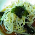 花いちもん's cooksnap of when they made もやしとわかめの柚子胡椒ポン和え☆.