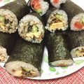 フジぽん's cooksnap of when they made 節分の恵方巻に♪アボカドとツナのサラダ巻.